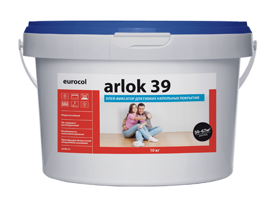 Клей-фиксатор для гибких напольных покрытий Arlok 39 (3 кг) фото