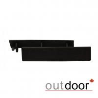 купить Торцевая заглушка пластиковая Outdoor 150x25 мм Темно-коричневая (DPK-0403) цена