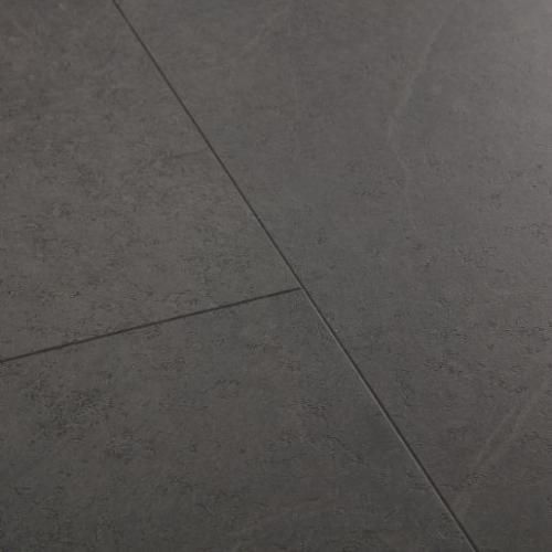 Виниловый пол Quick-Step Alpha Vinyl Tiles Сланец черный (AVST40035) фото в интерьере