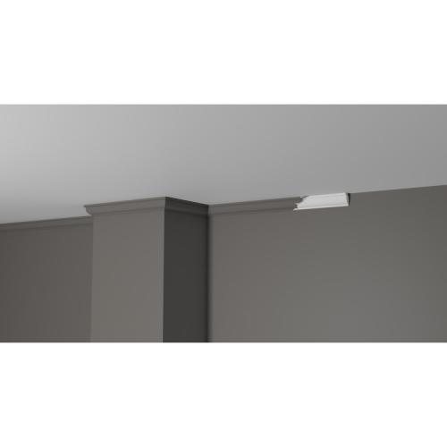 Плинтус потолочный из дюрополимера Белая Лепнина Decor-Dizayn DD09 фото в интерьере