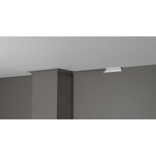 Плинтус потолочный из дюрополимера Белая Лепнина Decor-Dizayn DD26 фото в интерьере