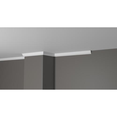 Плинтус потолочный из дюрополимера Белая Лепнина Decor-Dizayn DD09 фото в интерьере
