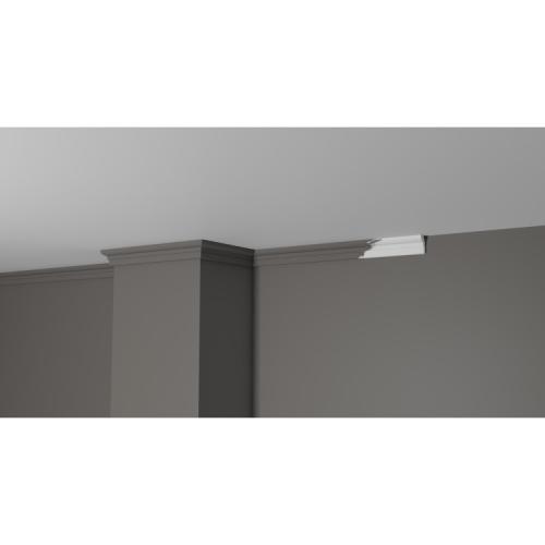 Плинтус потолочный из дюрополимера Белая Лепнина Decor-Dizayn DD34 фото в интерьере