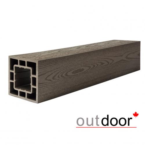 купить Столб из ДПК с текстурой дерева Outdoor 120x120x3000 мм Темно-коричневый (DPK-0801) цена