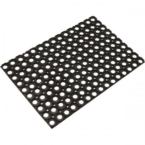 Ячеистый грязесборный коврик Vortex (20098) чёрный, 50x100x1,6 см фото в интерьере
