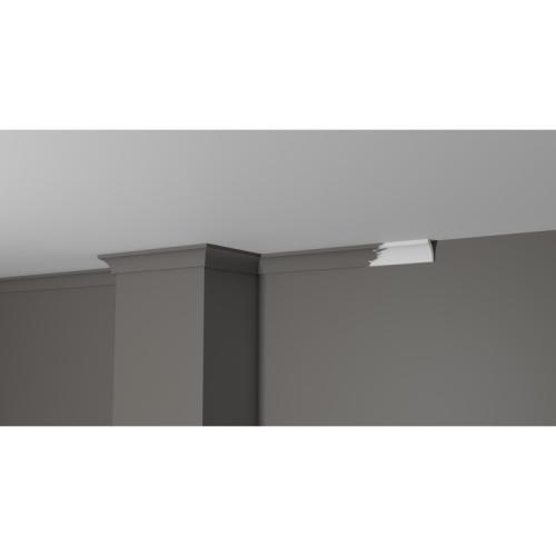 Плинтус потолочный из дюрополимера Белая Лепнина Decor-Dizayn DD36 фото в интерьере