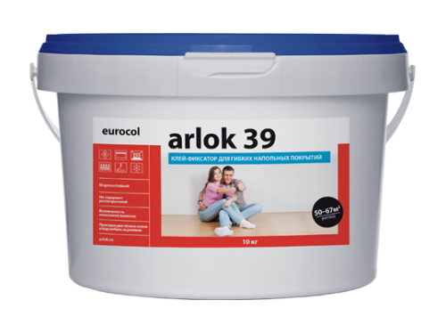 Клей-фиксатор для гибких напольных покрытий Arlok 39 (1 кг) фото в интерьере