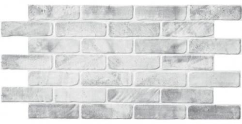 Стеновая панель ПВХ листовая Grace Кирпич старый серый фото в интерьере